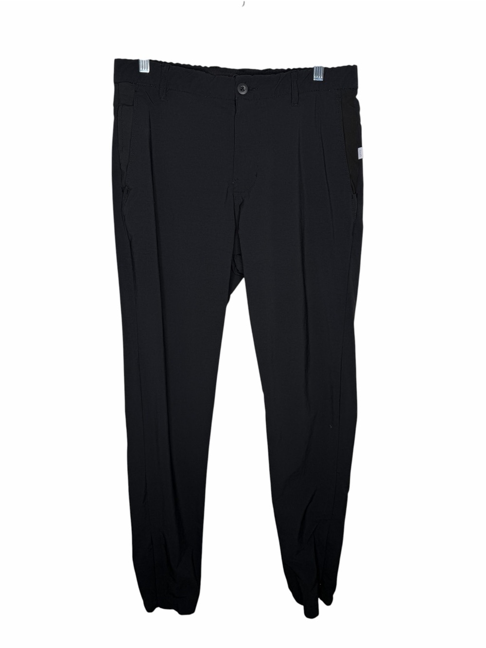 ONIA / black 360 Stretch Tech slim tapered athleisure pants / 32
